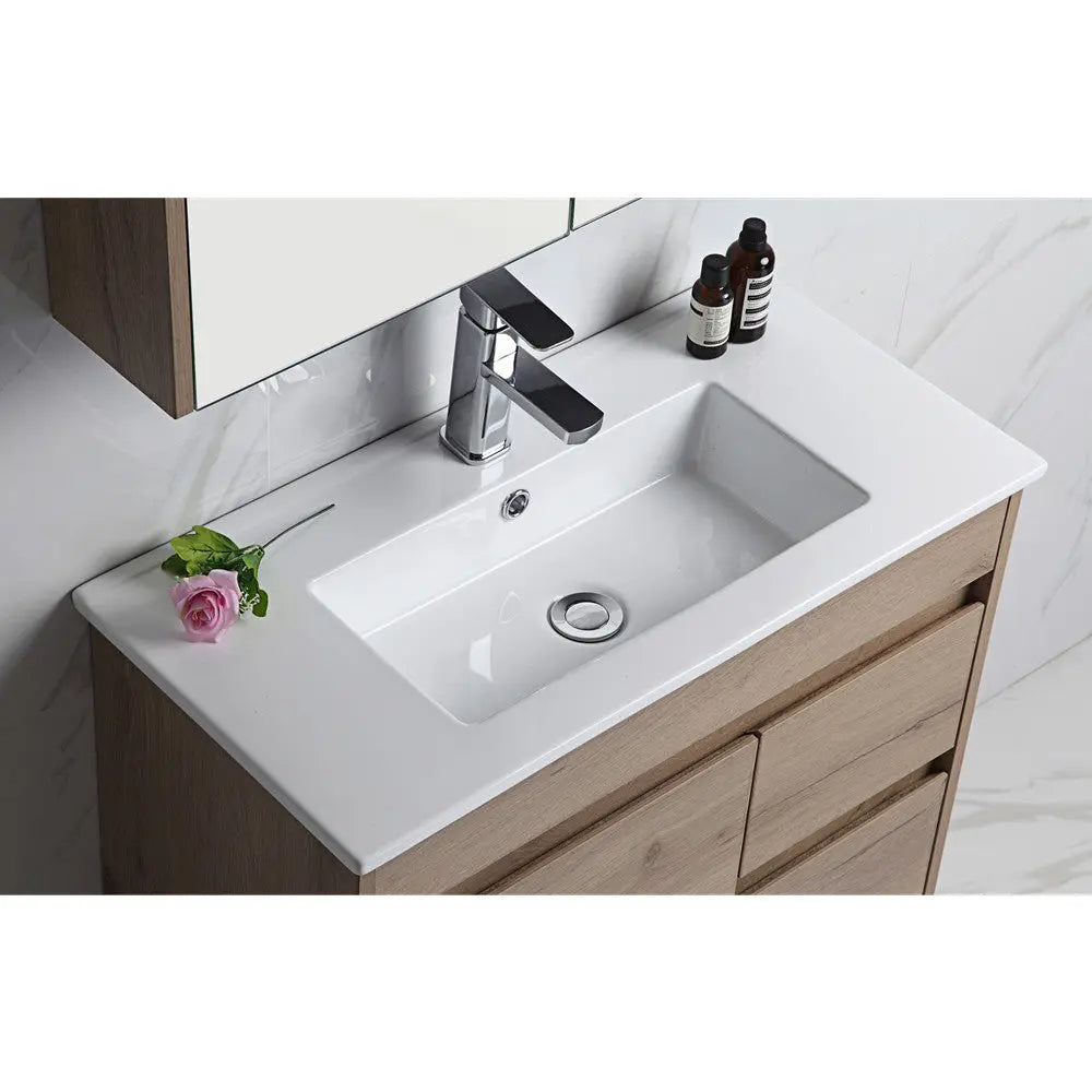 Aulic York Timber Slim Look Wall Hung Drawers on Left/Right - 750mm 623.70 at Hera Bathware