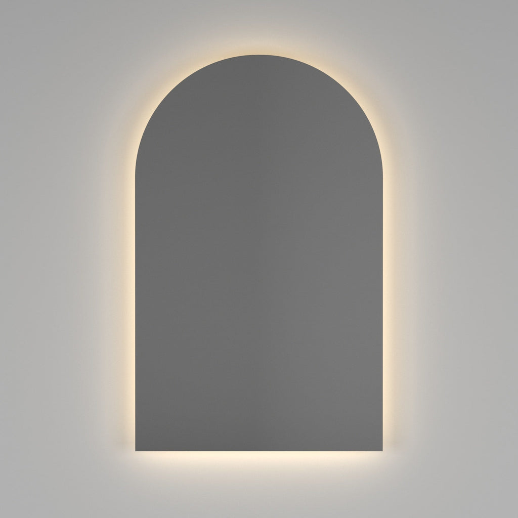Ablaze Arch Shape Premium Backlit Mirror 500x800 | Thermogroup - Hera BathwareWarm Light