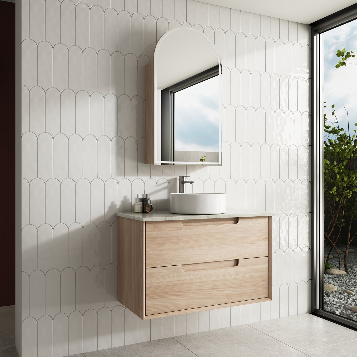 Ainsley Wall-Hung Vanity - Sleek, Space-Saving Design | Modern Elegance ...