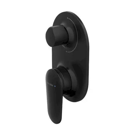 AIO SHOWER MIXER WITH DIVERTER (CHROME) - Hera BathwareMatte Black