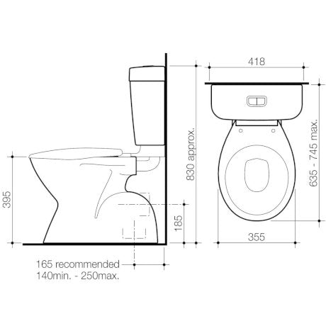 Aire Concorde Connector Bottom Inlet S Trap/ P Trap Suite |Caroma - Hera BathwareP Trap