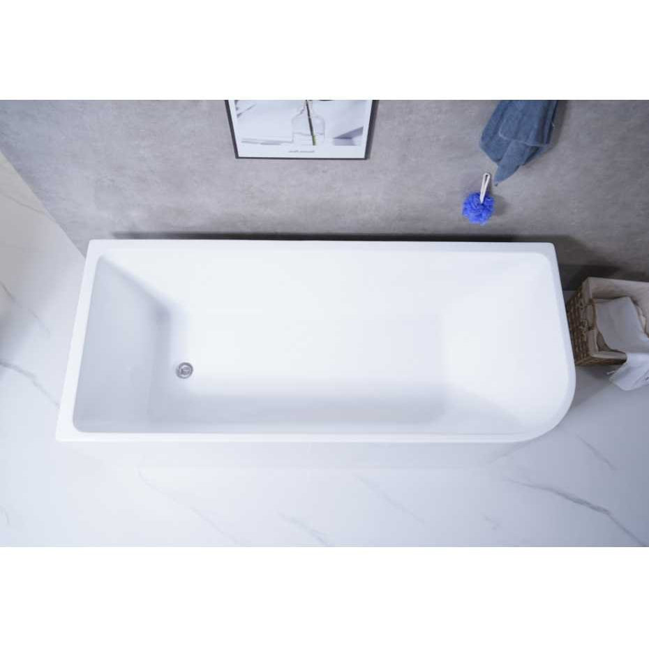 Allen Left Corner Bathtub - Hera Bathware1500mm / LEFTGloss White