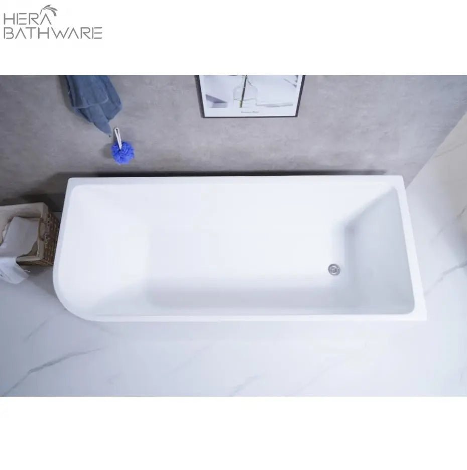 Allen Right Corner Bathtub - Hera Bathware1500mm / RIGHTGloss White