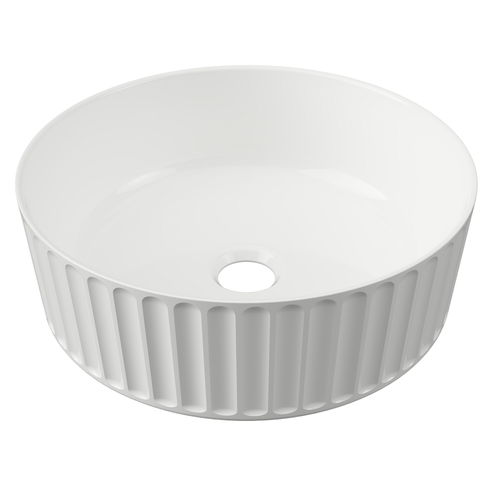 Allure Flute Basin 365mm - Hera BathwareGloss White