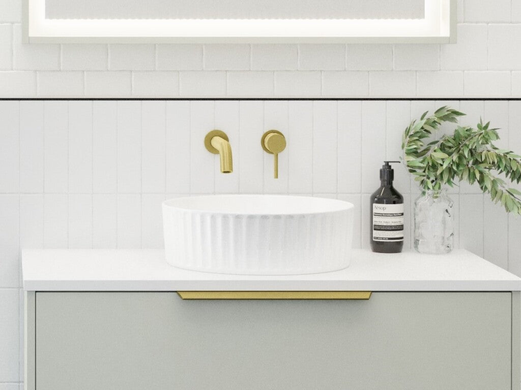 Allure Flute Basin 365mm - Hera BathwareGloss White