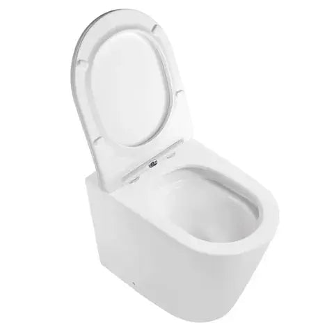 ALZANO Tornado Rimless Wall Face Toilet | Matte White | R&T Cistern Set - Hera Bathware