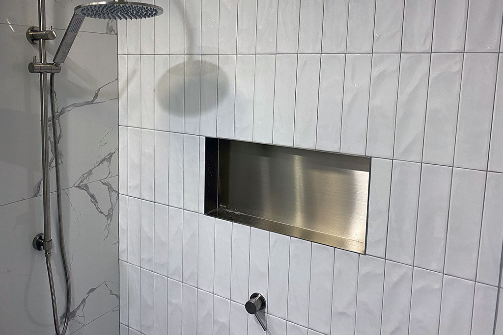 Anook® Shower Niche 900 x 400mm - Hera BathwarePolished Stainless Steel
