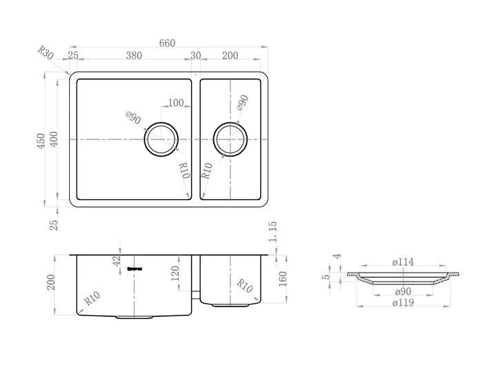 ARTE Sink 66D 660x450x200 | INSPIRE - Hera Bathware