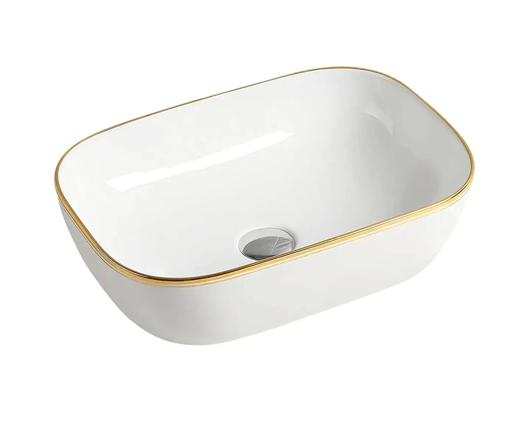 ARTIS O'96 Oval Ultra Slim Above Counter Basin - Hera BathwareMatte White & Black
