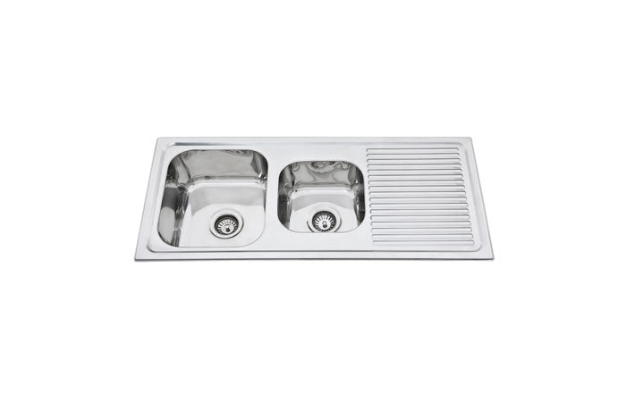 ATHENS Top Mount Pressing Kitchen Sink PA150 - Hera BathwareLeft Hand Side Bowl