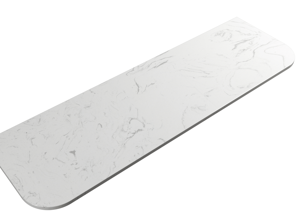 Aulic curved vanity stone selection - Hera Bathware X Aulic ST66FTNH - 750 - C | 750mmCurved Edge Palis Flat Stone Top 25mm