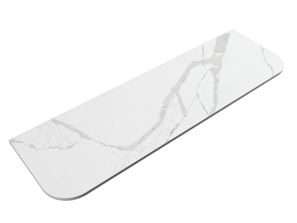 Aulic curved vanity stone selection - Hera Bathware X Aulic ST66FTNH - 750 - C | 750mmCurved Edge Palis Flat Stone Top 25mm