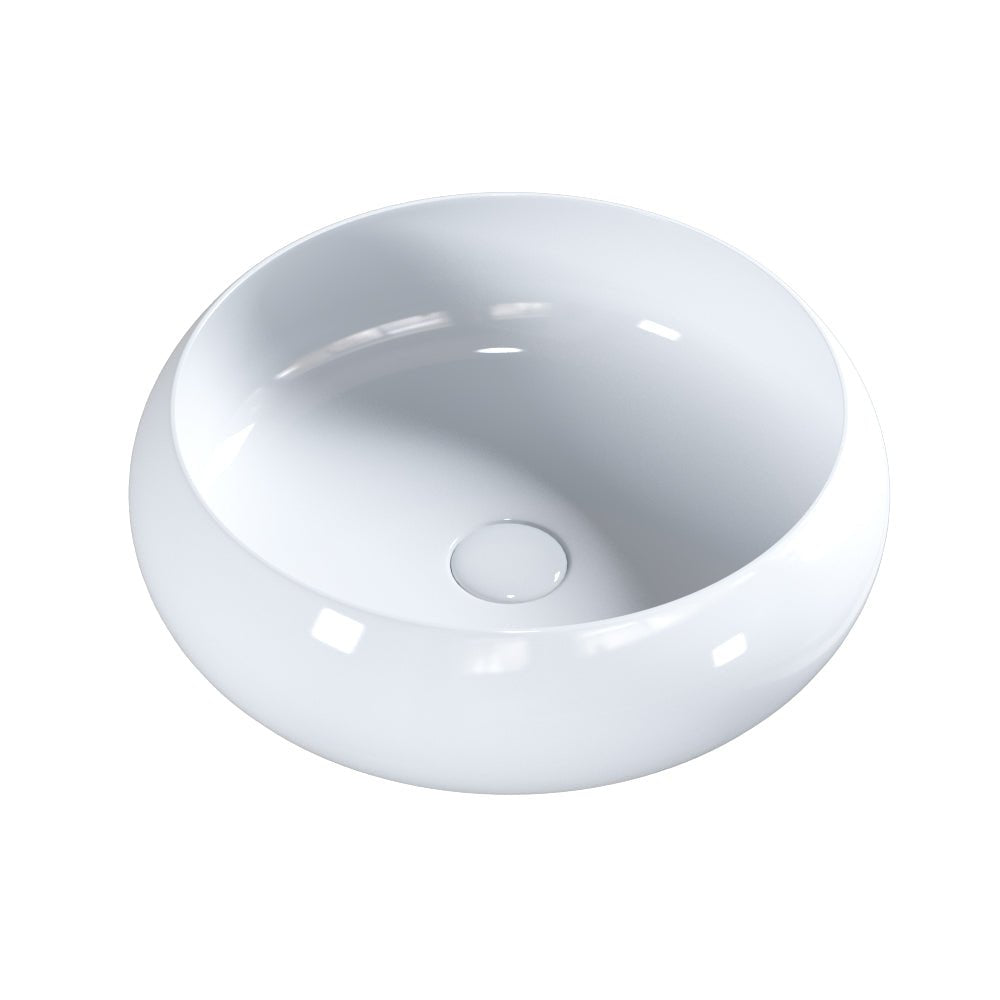 Aura Vessel Above Counter Basin - Hera BathwareGloss White