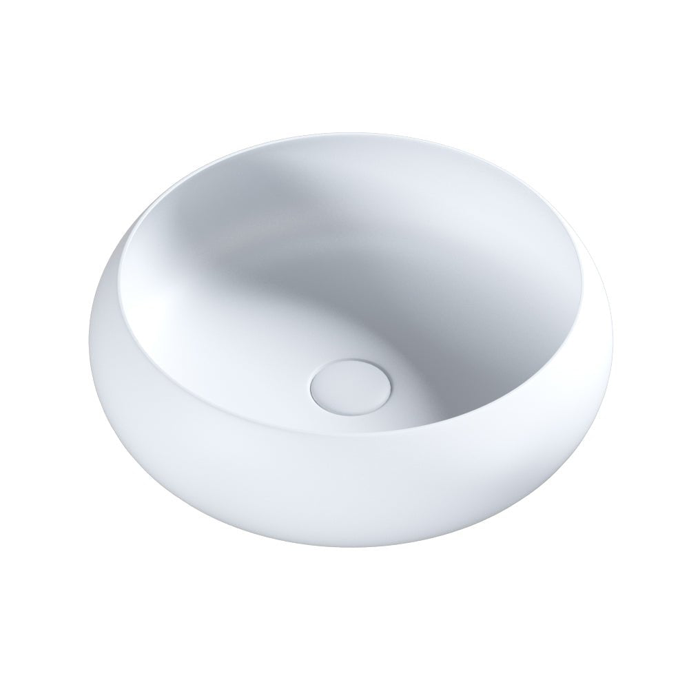 Aura Vessel Above Counter Basin - Hera BathwareGloss White