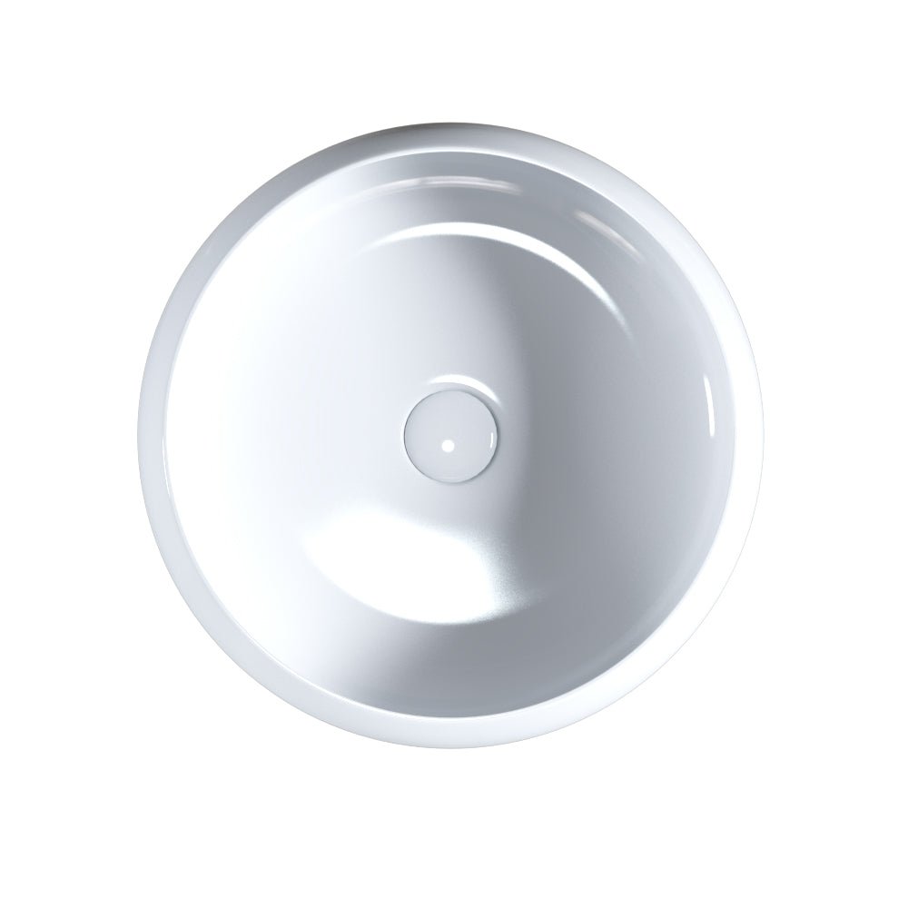 Aura Vessel Above Counter Basin - Hera BathwareGloss White