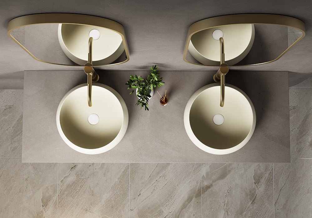 Aura Vessel Above Counter Basin - Hera BathwareGloss White