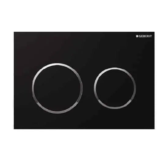 Avery Gloss White in wall Toilet With Geberit Cistern - Hera BathwareSigma 20 Stainless steel*
