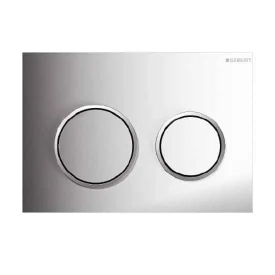 Avery Gloss White in wall Toilet With Geberit Cistern - Hera BathwareSigma 20 Stainless steel*