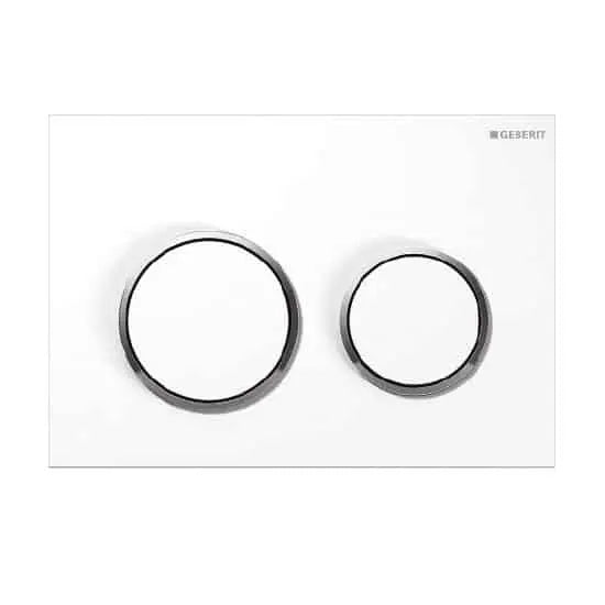 Avery Gloss White in wall Toilet With Geberit Cistern - Hera BathwareSigma 20 Stainless steel*