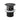 BASIN 32MM BLACK POP UP WASTE WITH OVERFLOW - Matte Black - Hera Bathware