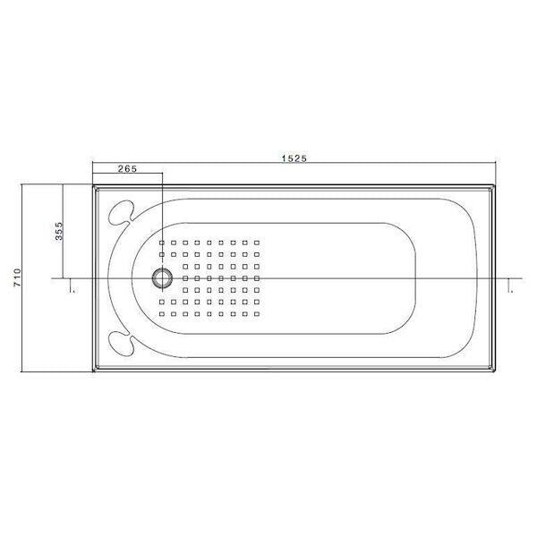 BASIS 1525/1675 Drop in Bath - Hera Bathware1700mm