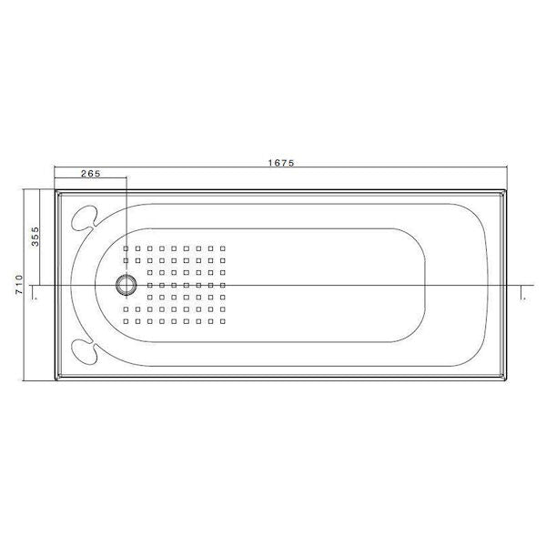 BASIS 1525/1675 Drop in Bath - Hera Bathware1700mm