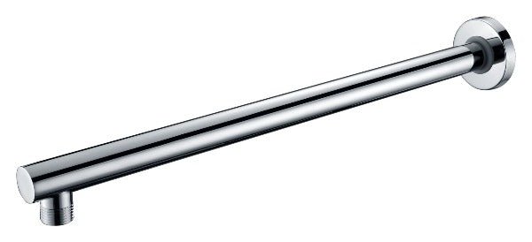 BD Popular Straight Round Wall Shower Arm, Chrome - Hera Bathware