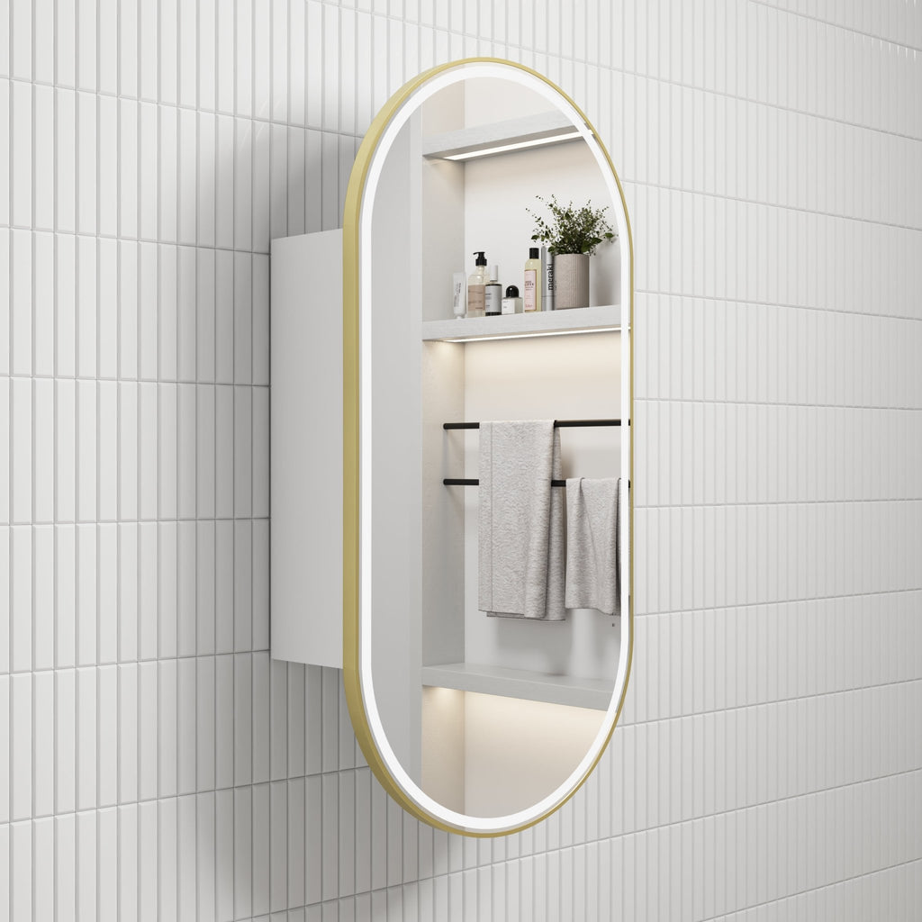 Beau Monde Led Shaving Cabinet - Hera BathwareMiaFrameless