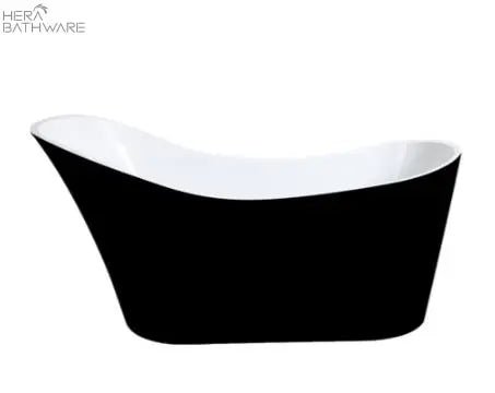 Bevel Free Standing Bathtub - Gloss Black - Hera BathwareGloss Black1700mm