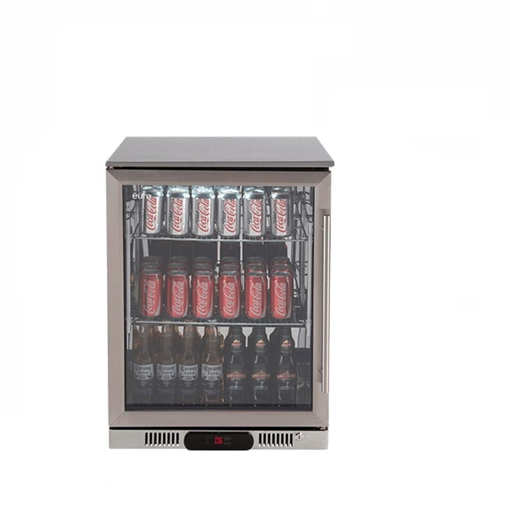 Beverage Cooler 138L Single Glass Door (LH) Stainless Steel EA60WFSX2L - Hera BathwareStainless Steel