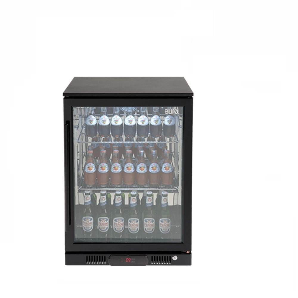 Beverage Cooler 138L Single Glass Door (RH) Black EA60WFBR - Hera BathwareBlack