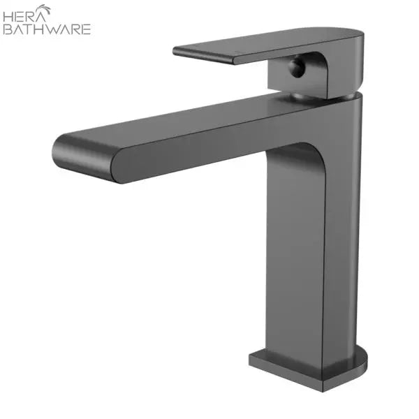 Bianca Basin Mixer Straight Spout - Hera BathwareGun Metal