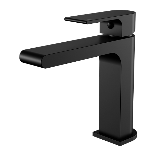 Bianca Basin Mixer Straight Spout - Hera BathwareMatte Black