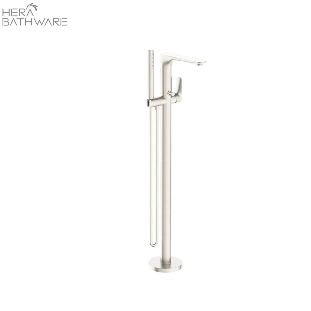 Bianca Freestanding Bath Mixer With Hand Shower - Hera BathwareBrushed Nickel