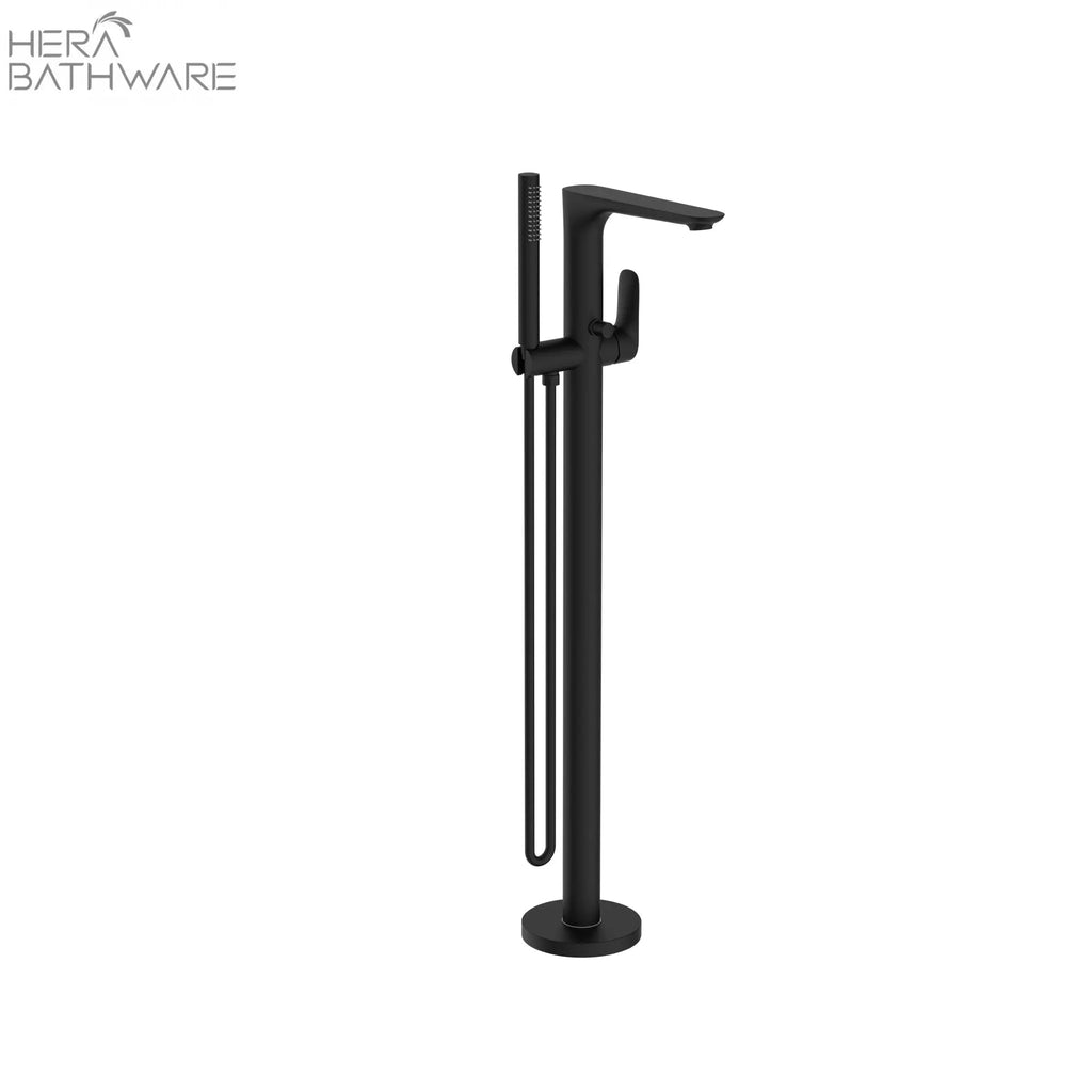 Bianca Freestanding Bath Mixer With Hand Shower - Hera BathwareMatte Black