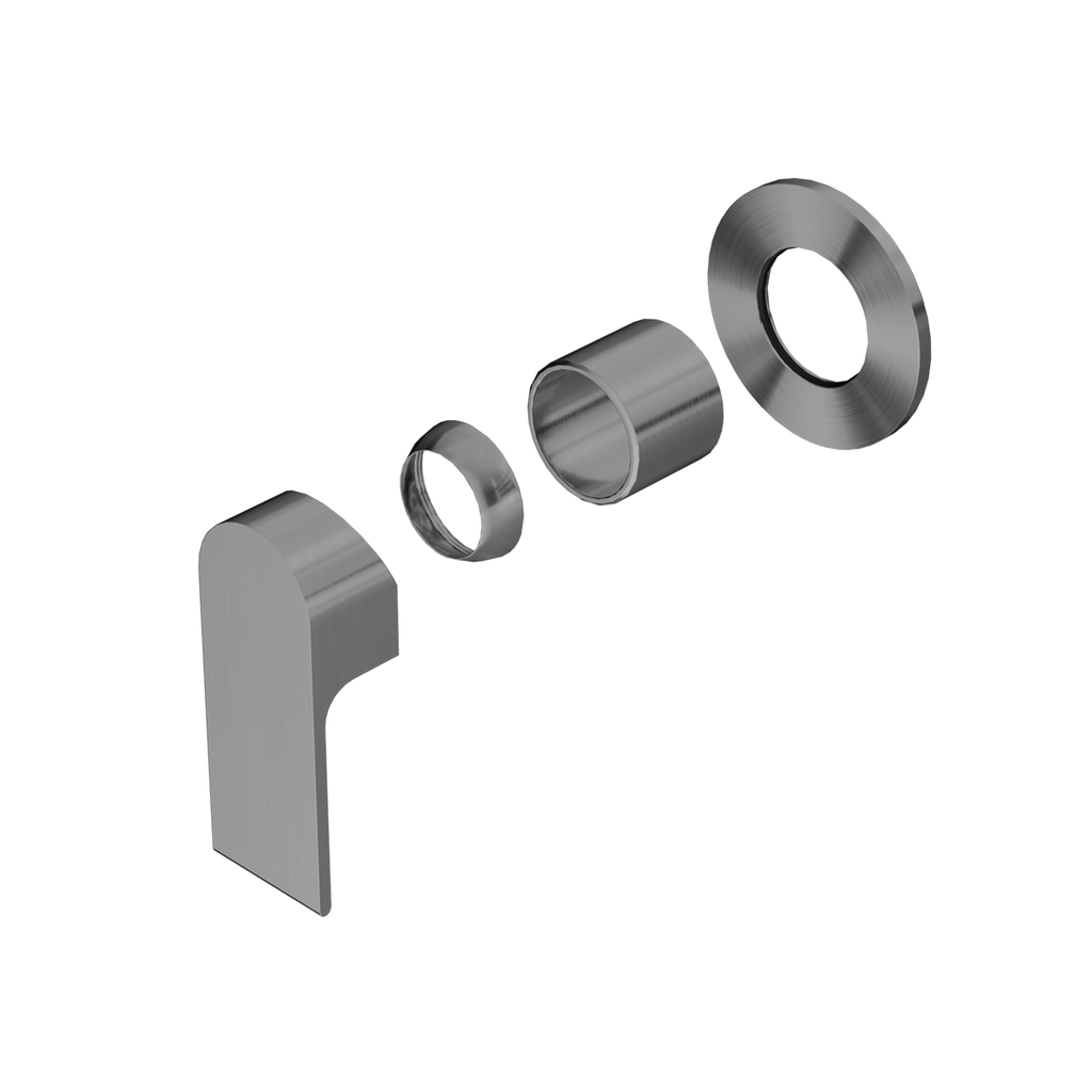 BIANCA Shower Mixer - Trim Kits Only - Hera BathwareGun Metal80mm Round Plate