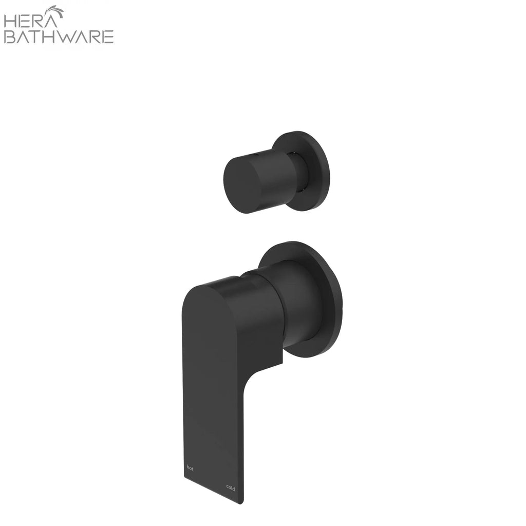 BIANCA Shower Mixer with Diverter Separate - Hera BathwareMatte Black