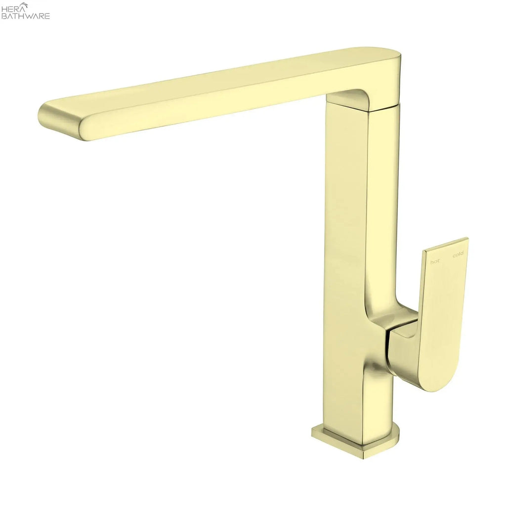 BIANCA Square Neck Kitchen Mixer - Hera BathwareBrushed Gold