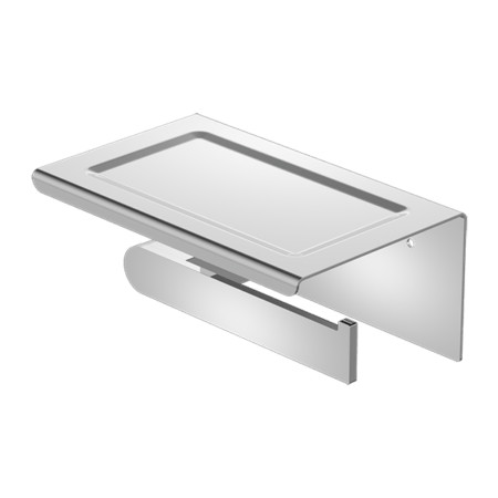 BIANCA Toilet Roll Holder with Phone holder - Hera BathwareChrome