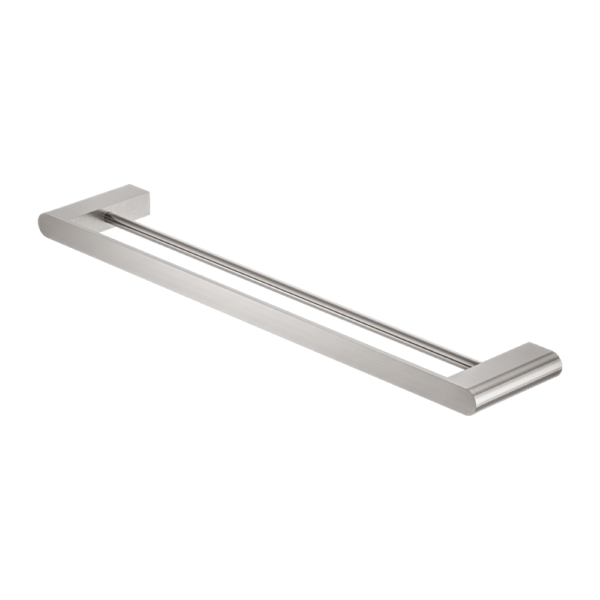BIANCA Towel Rail 600MM Single/Double Towel Rails - Hera BathwareBrushed NickelDouble Towel Rail