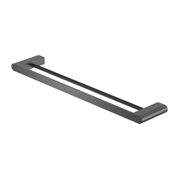 BIANCA Towel Rail 600MM Single/Double Towel Rails - Hera BathwareGun MetalDouble Towel Rail