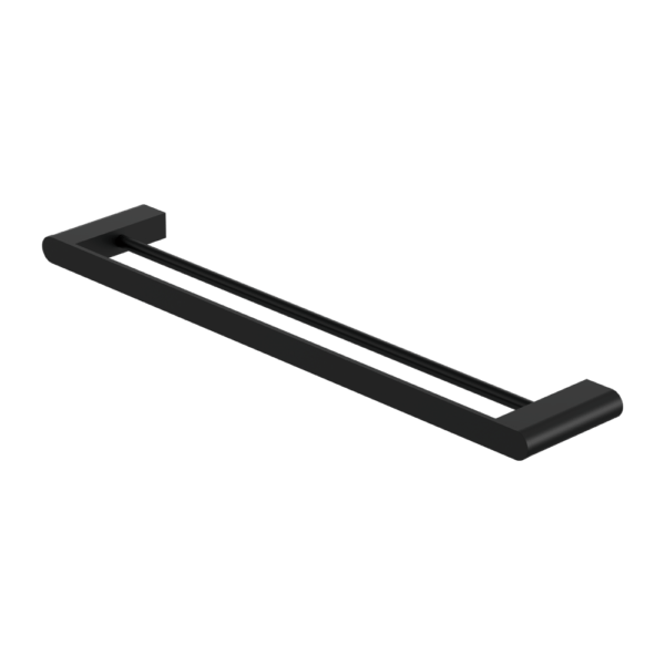 BIANCA Towel Rail 600MM Single/Double Towel Rails - Hera BathwareMatte BlackDouble Towel Rail