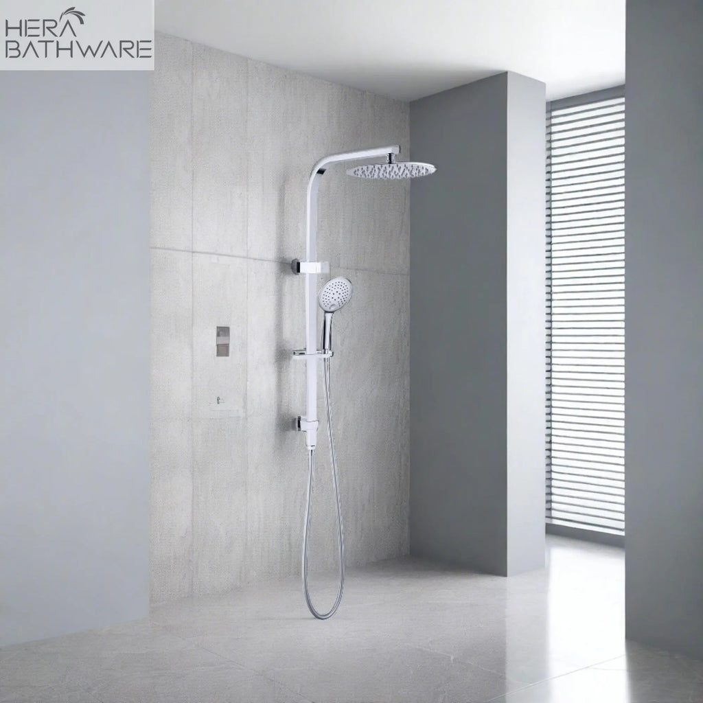 Bianca Twin Shower Set | Nero - Hera BathwareChrome