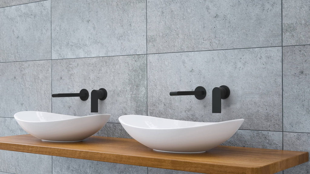 BIANCA Wall Basin Mixer Seperate - Hera BathwareMatte Black187mm