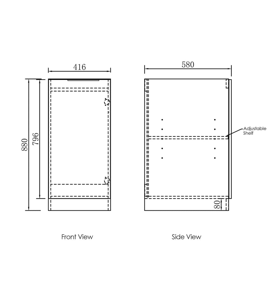 BLACK OAK BASE LAUNDRY CABINET WITH STONE TOP AND SINK 1060X600X900MM - Hera BathwarePure White Quartz TopBrushed Gold