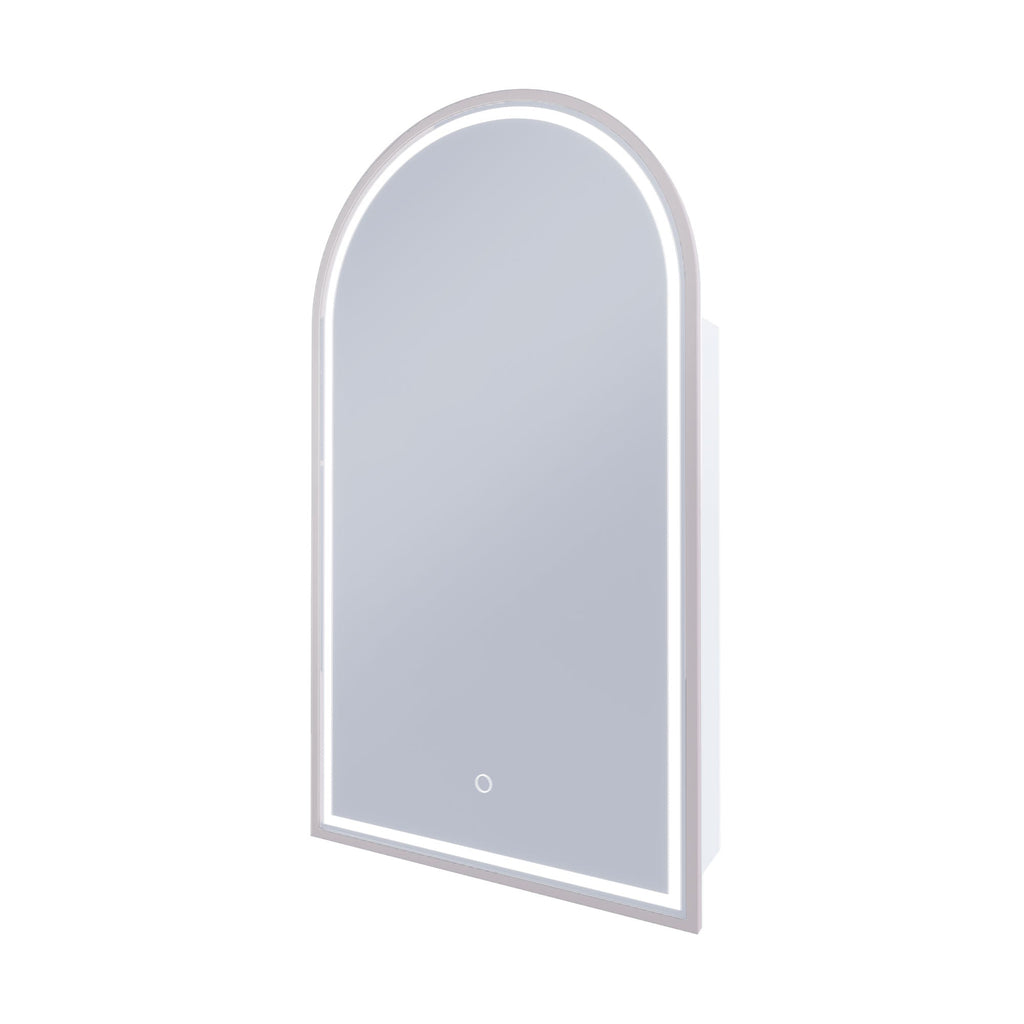 Blanca LED Shaving Cabinet | Remer - Hera Bathware X Remer BR50D - BN | Brushed Nickel