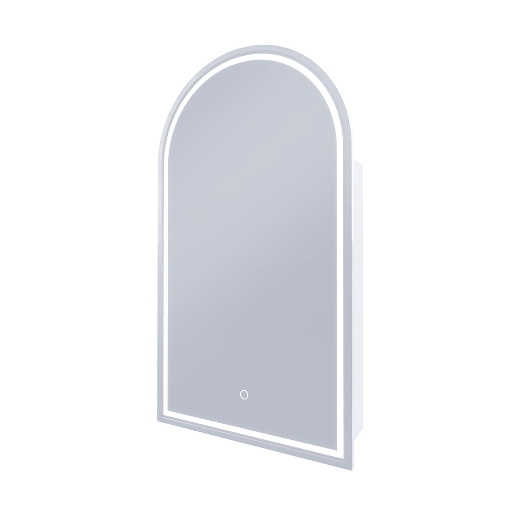 Blanca LED Shaving Cabinet | Remer - Hera Bathware X Remer BR50D - MW | Matte White