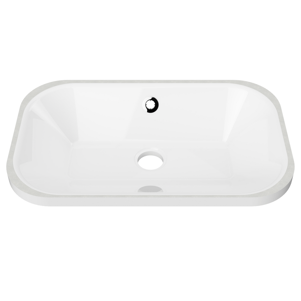 Bodhi Undermount Basin 540mm White Gloss - Hera BathwareGloss White