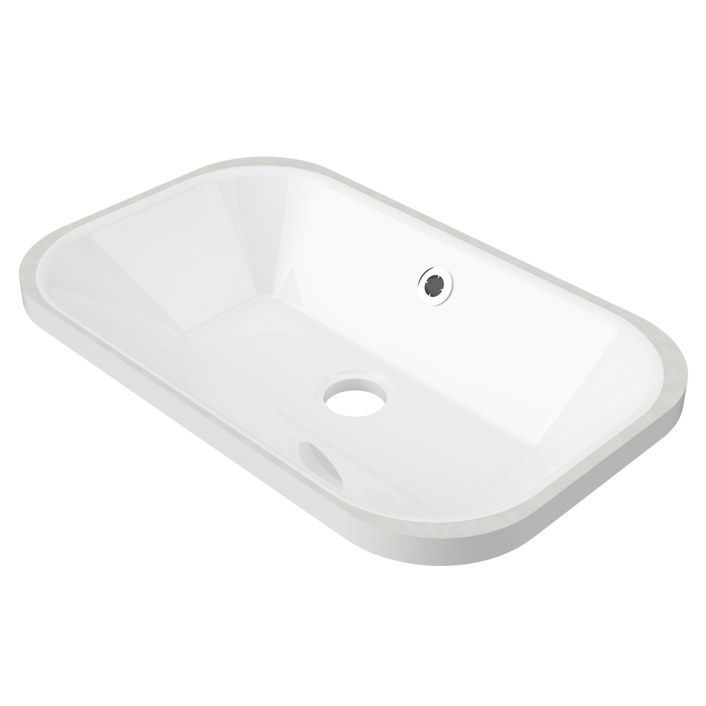 Bodhi Undermount Basin 540mm White Gloss - Hera BathwareGloss White