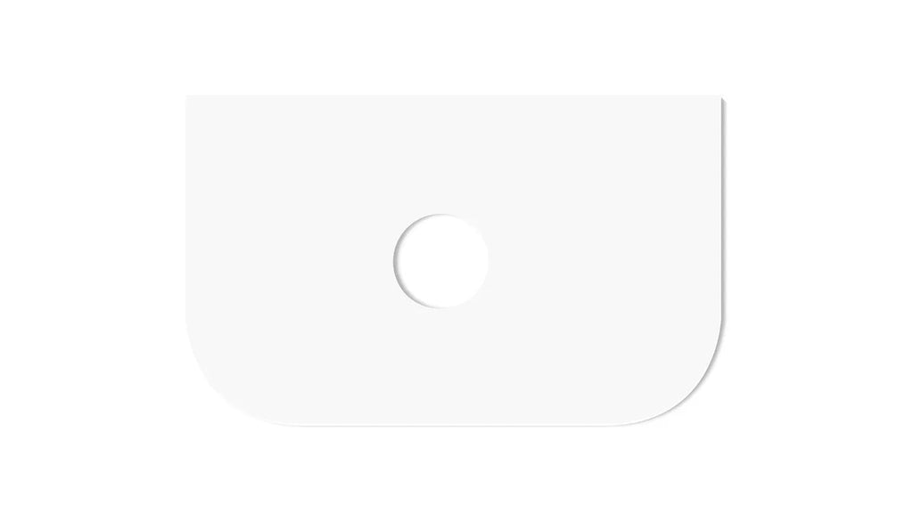 Bondi flat stone top selections - Hera Bathware600mmMatte White